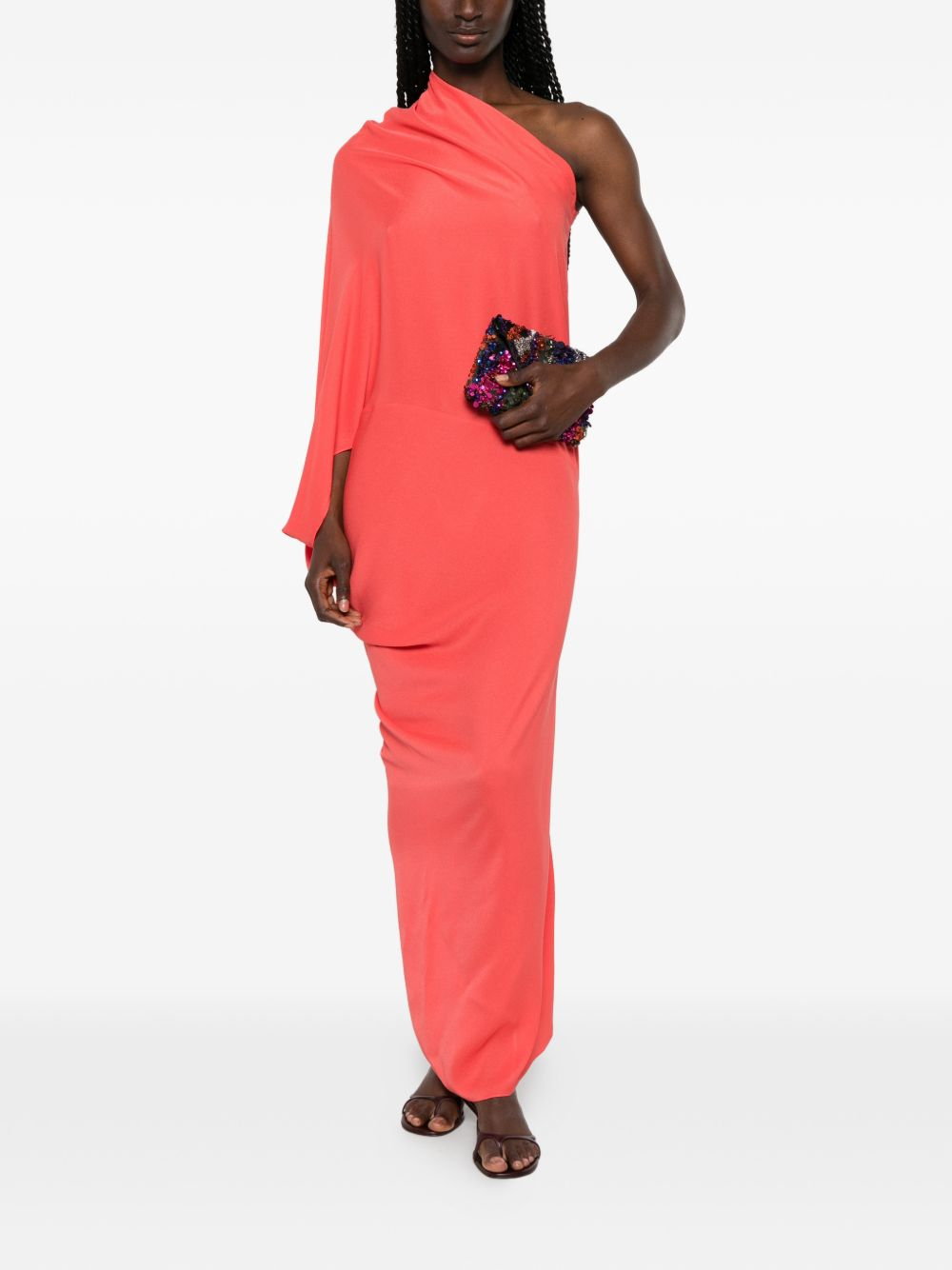 [Cortana] Sleeveless dress SS26 A3874CORALRED