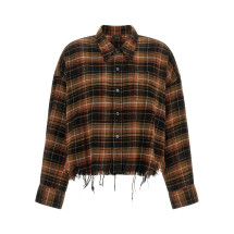 [R13] Shirts Long Sleeve FW26 R13WR150R858BLIGHTBROWNBLACKPLAID