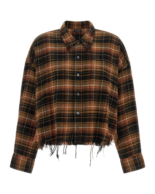 [R13] Shirts Long Sleeve FW26 R13WR150R858BLIGHTBROWNBLACKPLAID