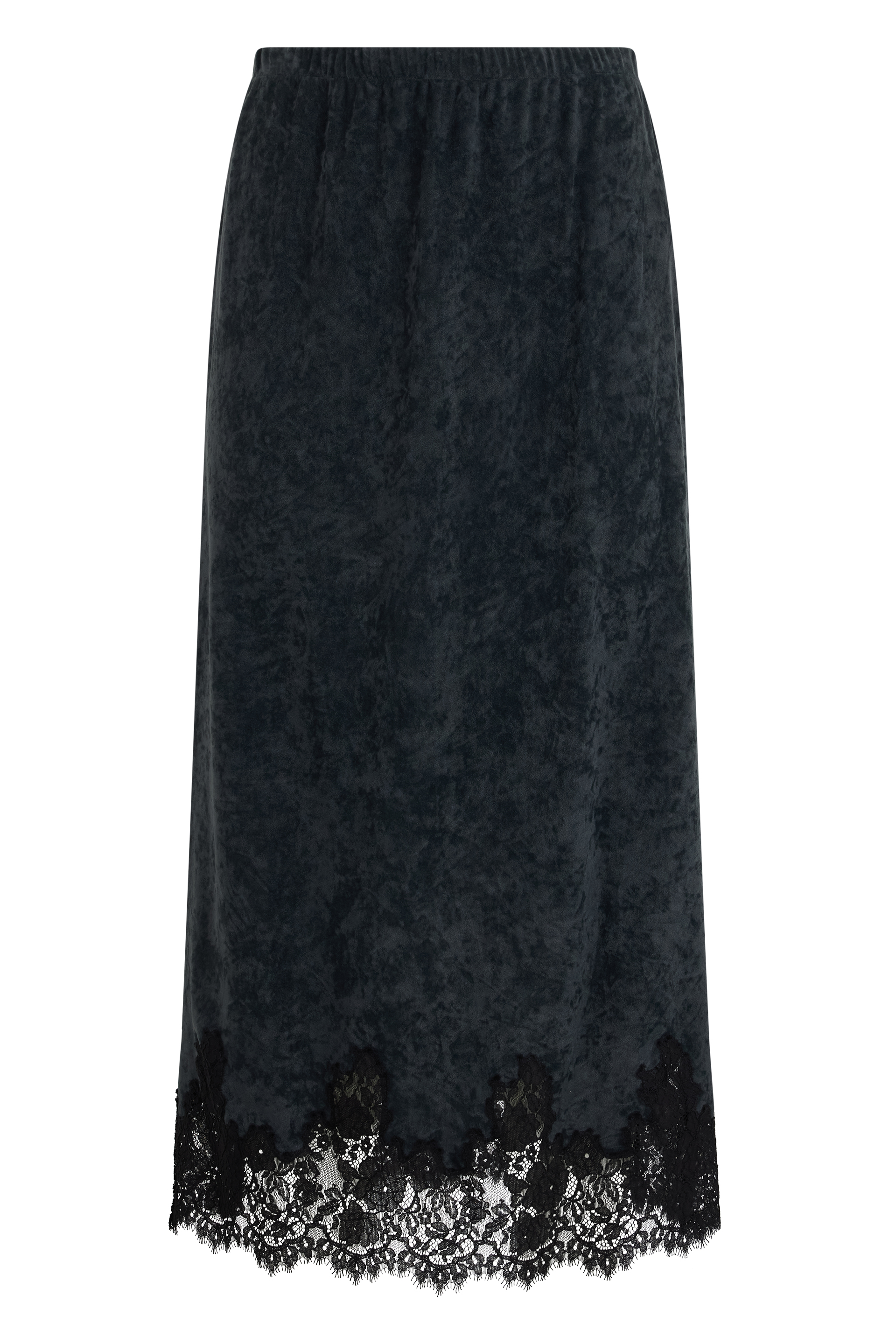 Long skirt with lace details