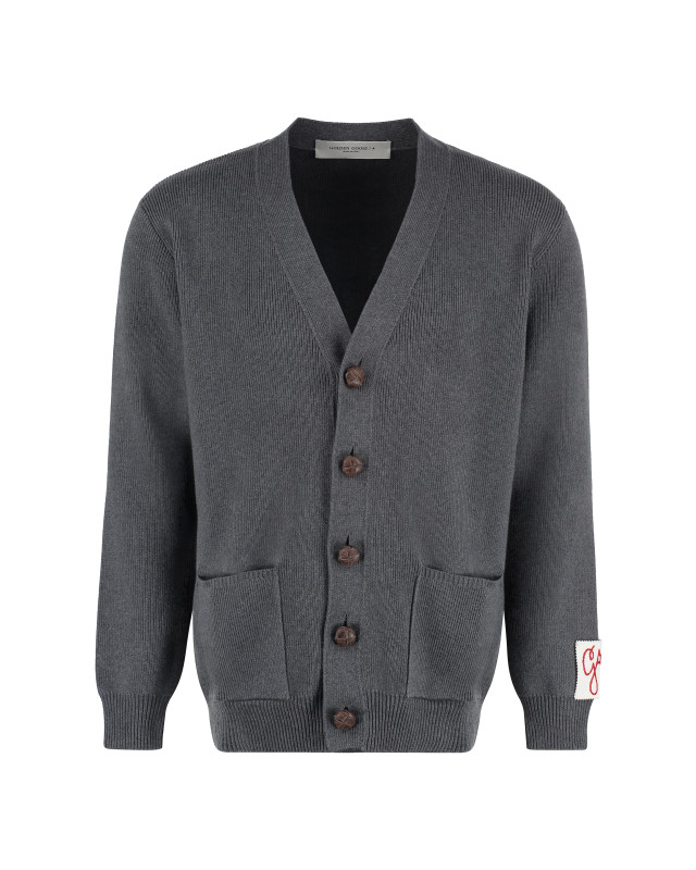 Ribbed-knit cardigan